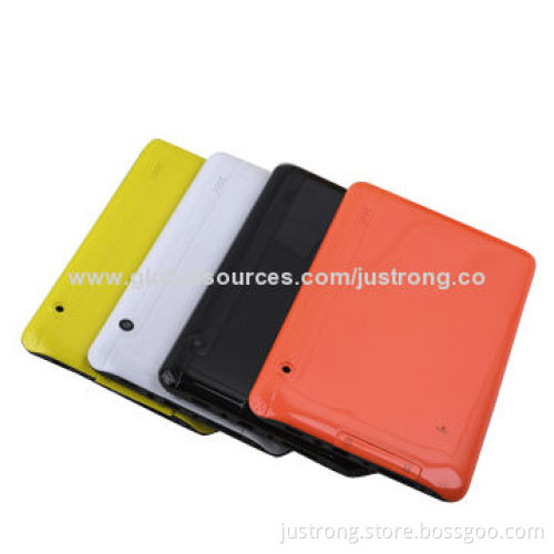 7-inch Android Tablet PCs with 1 SIM Card/512MB RAM/4GB ROM/800x480 Pixels/0.3+2.0MP Camera